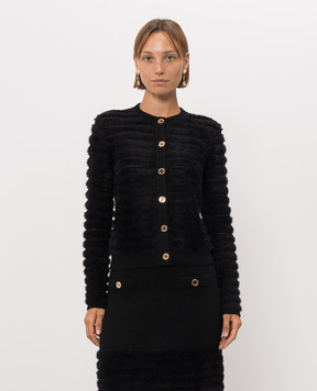 Twinset Черный кардиган с шерстью 262AP3032