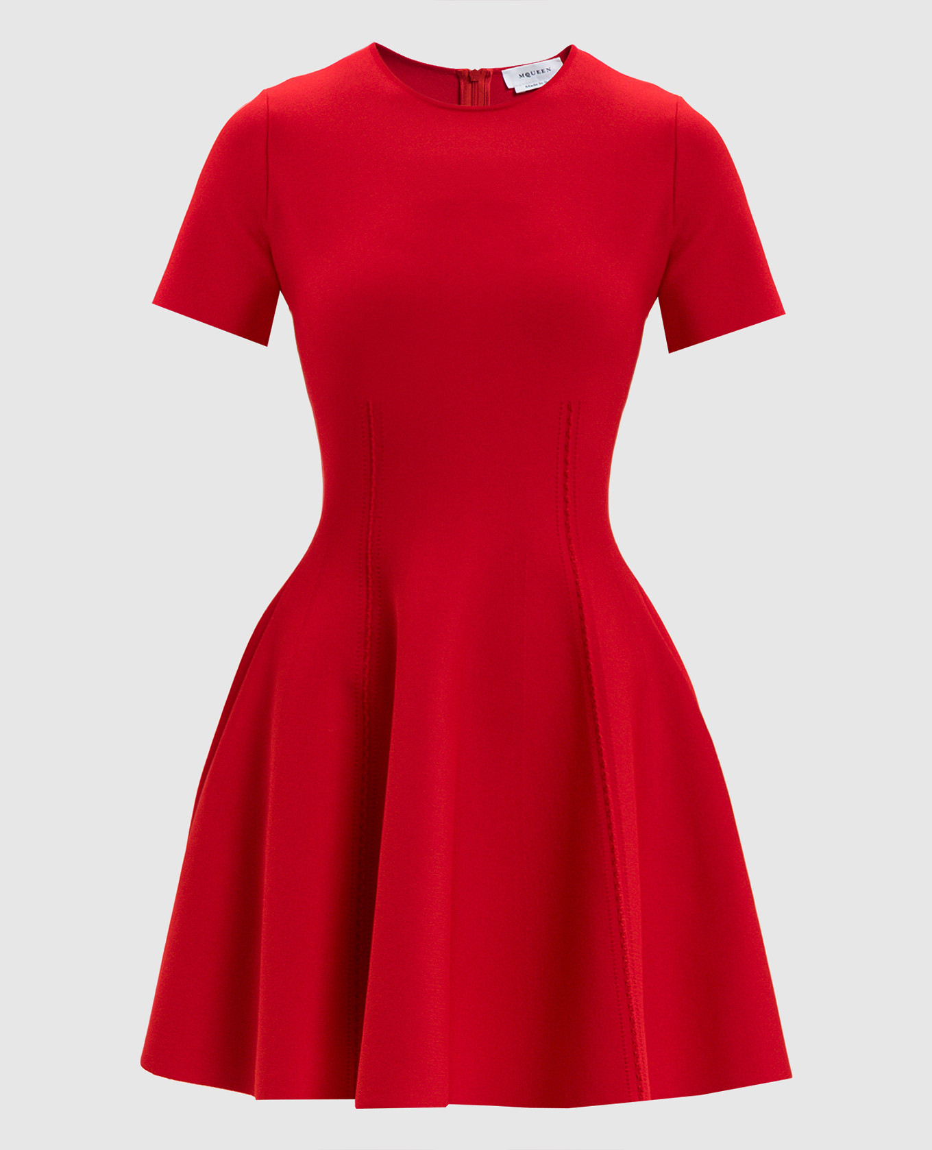 Красное платье мини