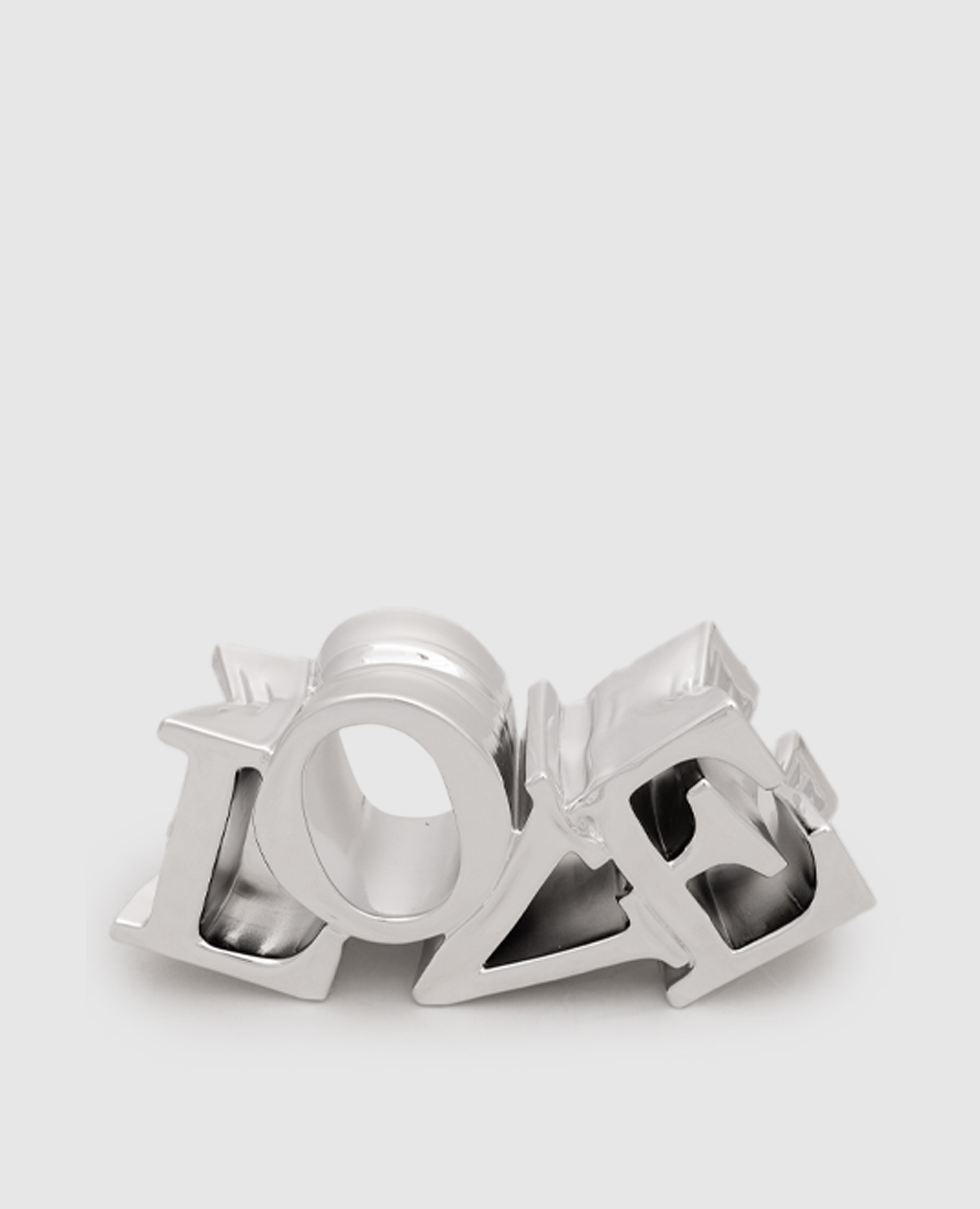 

Серебристая статуэтка TIGHT LOVE, Серебристый, Декор