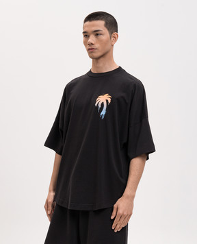 Palm Angels Чорна футболка I Love PA PMAA10BS26JER003