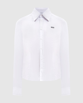 Vetements Белая рубашка с нашивкой логотипа WH27SH039W