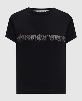 Alexander Wang Черная футболка с логотипом 1CC1261209