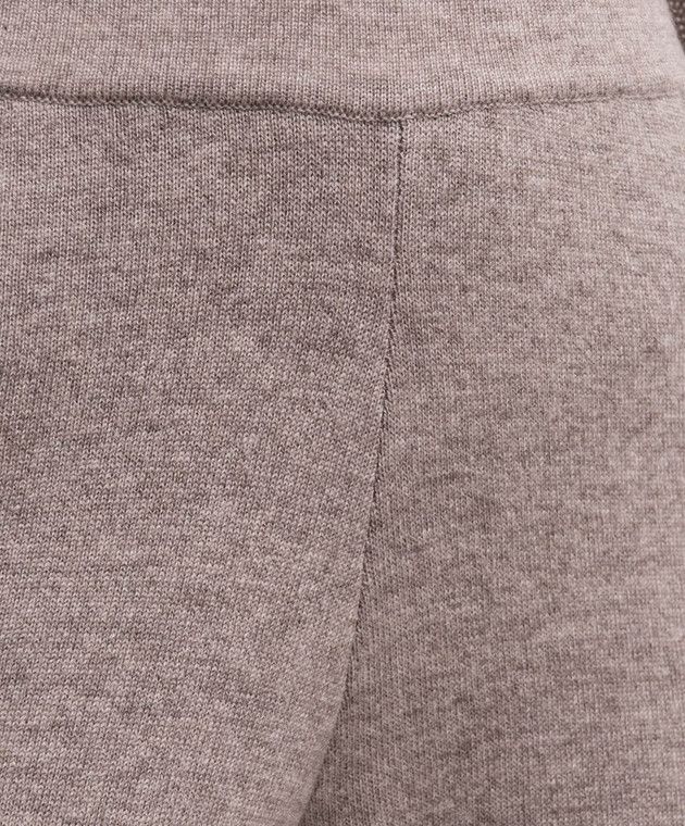 Allude Бежевий светр з вовни та кашеміру з розрізами 26517105 зображення 5