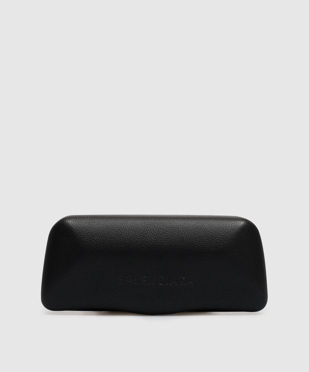 Balenciaga Коричневые солнцезащитные очки Palma Rectangle 870665T0039 изображение 5