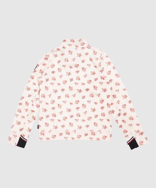 Moncler Grenoble ENFANT Детский бежевый джемпер в принт L29578L0000289BM6 изображение 2