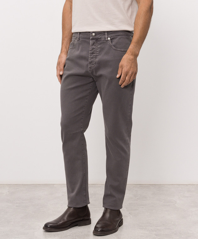 Brunello Cucinelli Сірі джинси M277PX1290 зображення 3