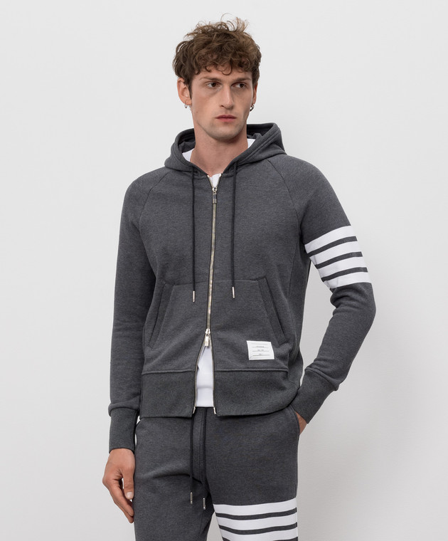 Thom Browne Серая спортивная куртка MJT022H00535 изображение 3