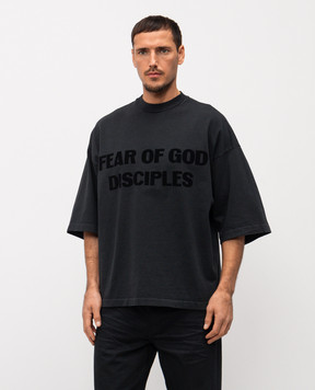 Fear of God Чорна футболка Power 25 з фактурним логотипом FG25FW1010305HWJ