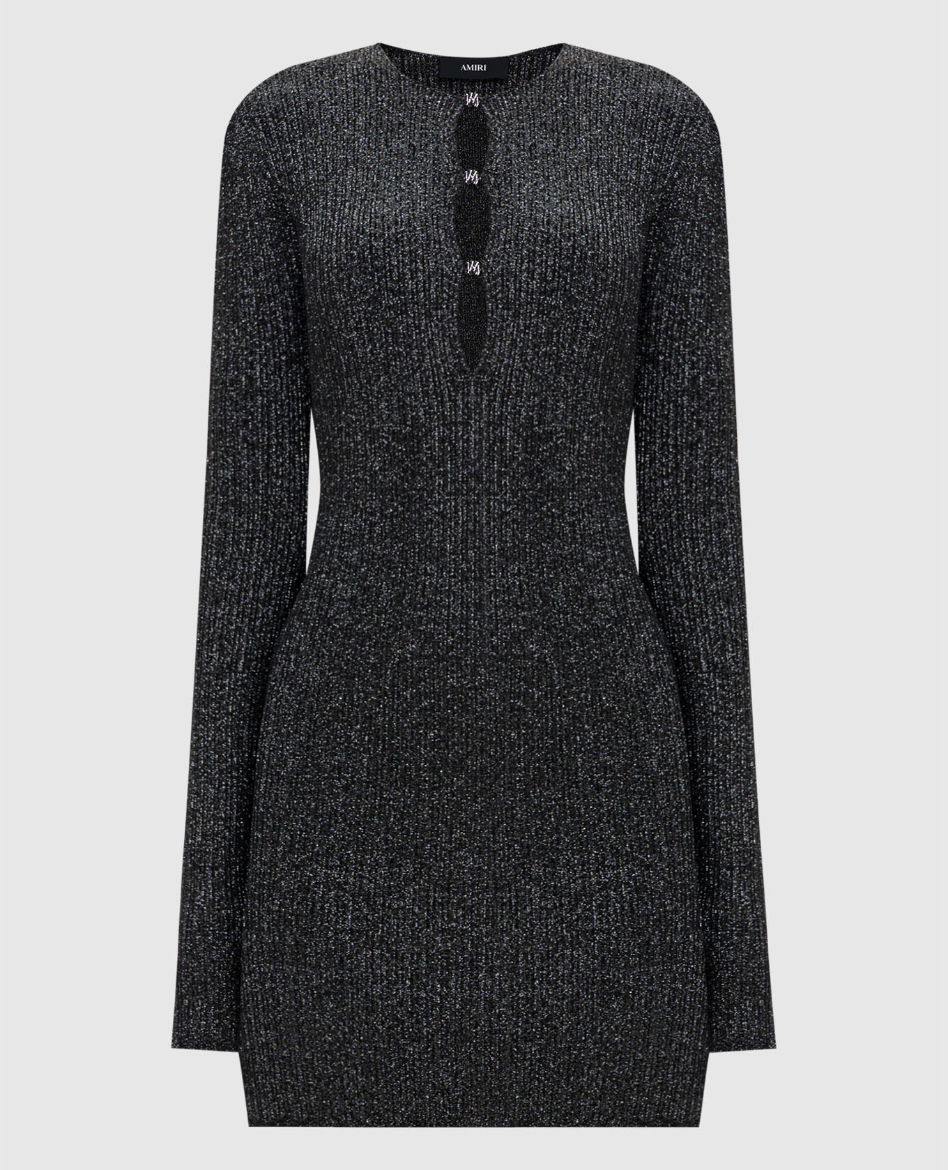 

Черное платье мини MA HARDWARE с люрексом, Черный, Повседневные платья