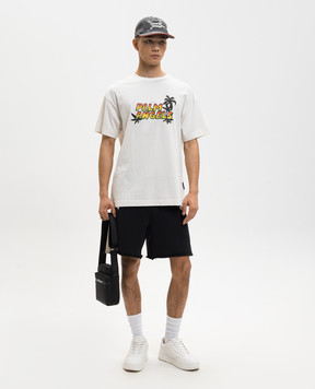 Palm Angels Чорні шорти з лампасами PMCI02DS26FLE001