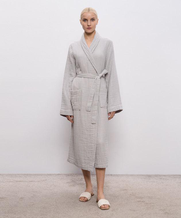 L'Appartement Серый халат Plush PLUSHAIRPLYBATHROBE изображение 2