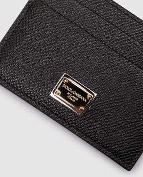 Dolce&Gabbana Черный кожаный картхолдер Dauphine BI0330A1001