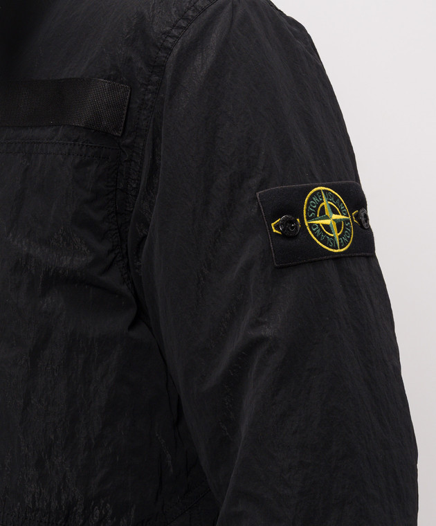Stone Island Черная куртка с логотипом патча L2S15Q100007S0405 изображение 5