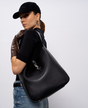 Saint Laurent Черная кожаная сумка LE 5À7 753837AACQG