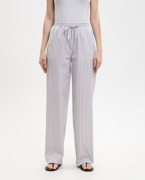 Loulou de Saison Білі штани CISCO в смужку CISCO