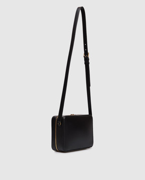 Saint Laurent Черная кожаная сумка с логотипом 8378192R20W