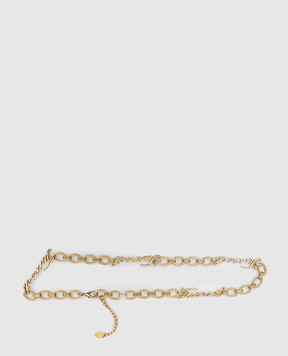 Twinset Золотой пояс с металлическим логотипом 261TO5360