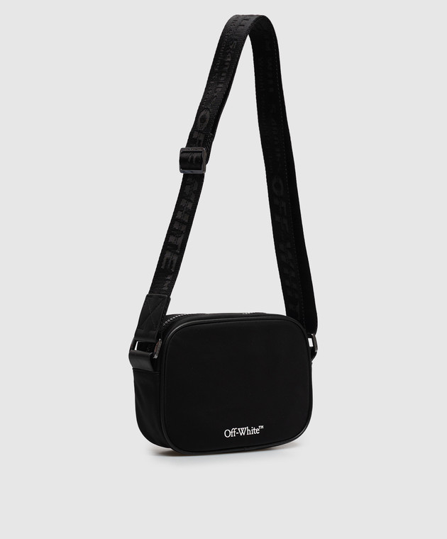 Off-White Чорна сумка з принтом Diag Spray OWMNQ18F26FB01 зображення 3