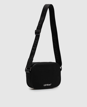 Off-White Черная сумка с принтом Diag Spray OWMNQ18F26FB01