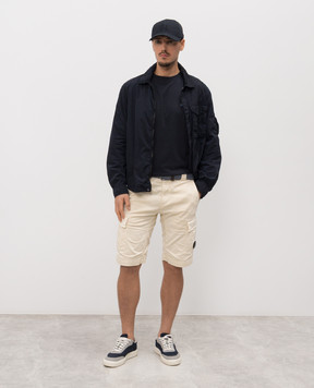 C.P. Company Синя футболка з принтом MTS143A110579W