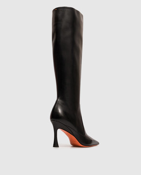 Santoni Черные кожаные сапоги WSTV72388HI2NXUY