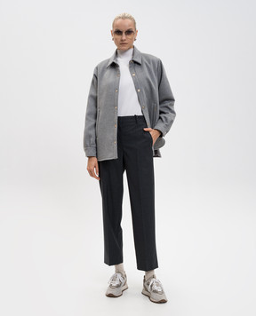 MooRER Серая куртка из шерсти и кашемира KINSALE KINSALELS9