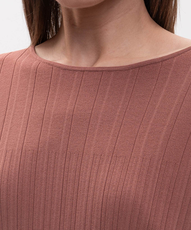 Max Mara Weekend Розовый топ MOSCHEA WKDMOSCHEA изображение 5