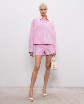 Balenciaga Рожева сорочка в смужку 857837TPM26