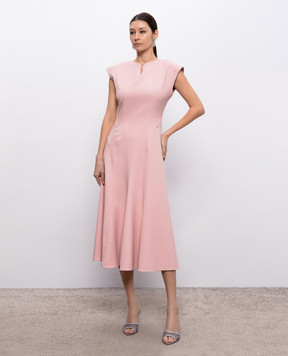 Nissa Розовое платье миди RZ16445