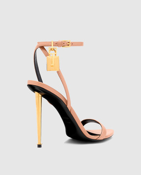 Tom Ford Бежеві шкіряні босоніжки з підвіскою W2272LKD002P