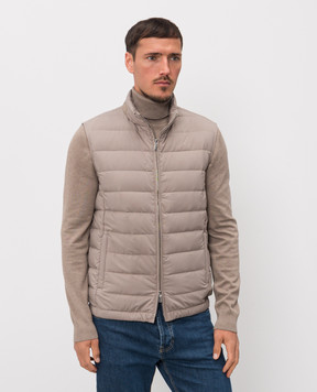 Enrico Mandelli Бежевий пуховий жилет 3T570A519V