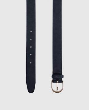 Pini Parma Синій замшевий ремінь BELTSUEBL