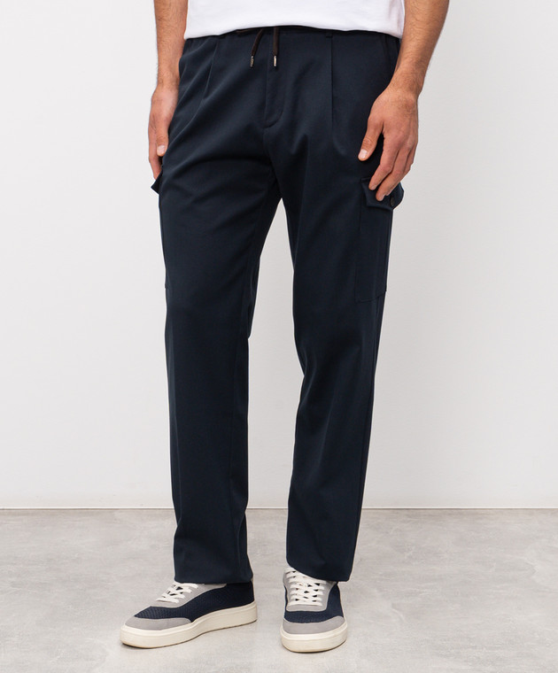 Herno Сині штани-карго PT000188U13286S зображення 3