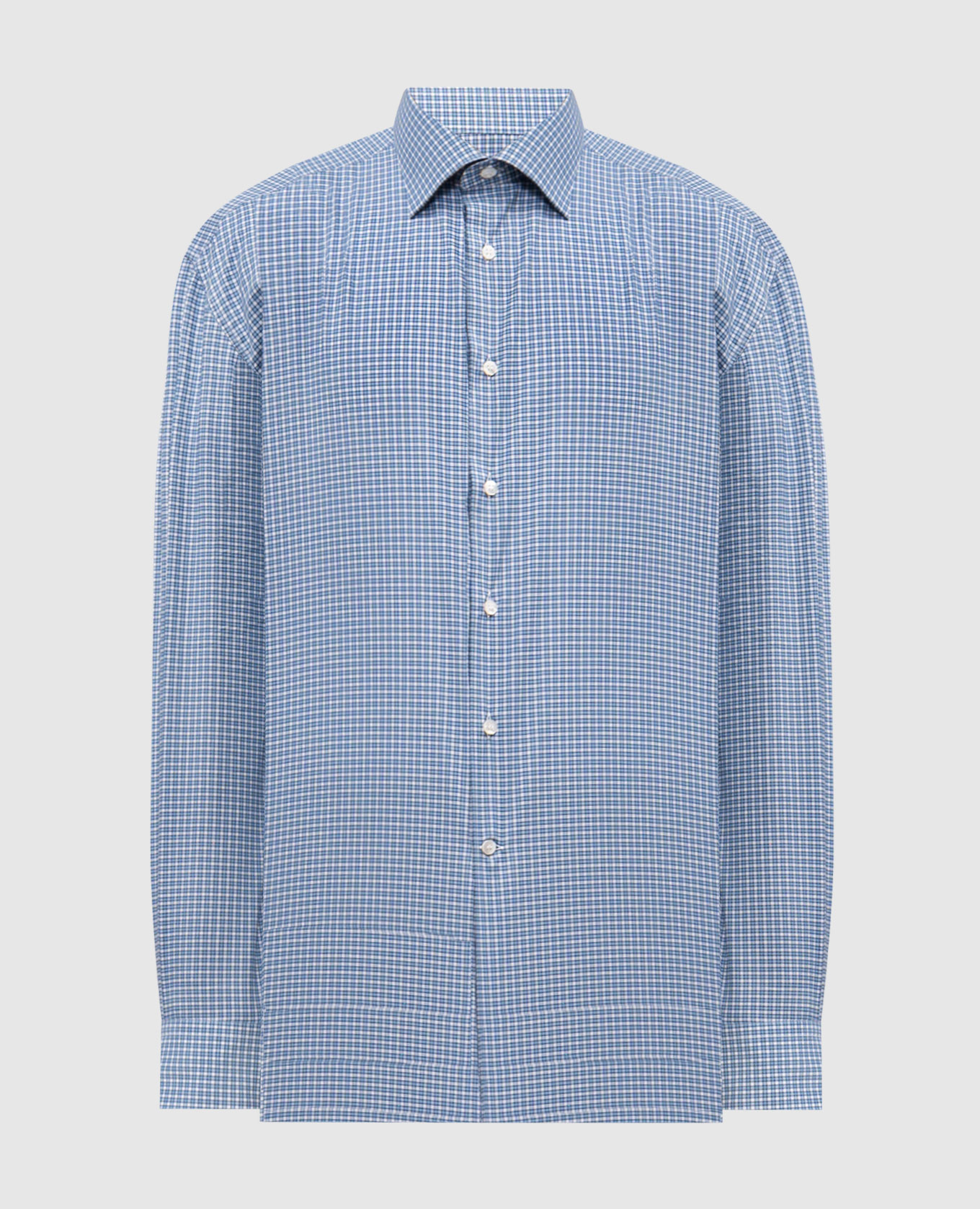 

Голубая рубашка в клетку, Голубой, Рубашки