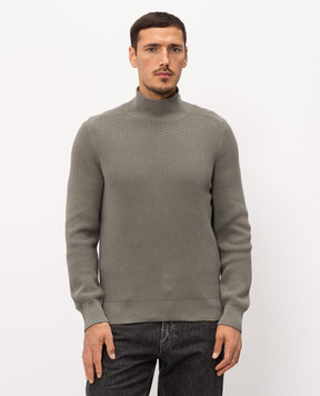 Brunello Cucinelli Зеленый свитер из хлопка M28709004P