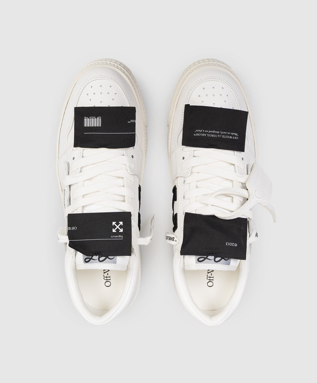 Off-White Білі шкіряні кросівки 3.0 Off Court OMIA29KC99LEA001 зображення 4