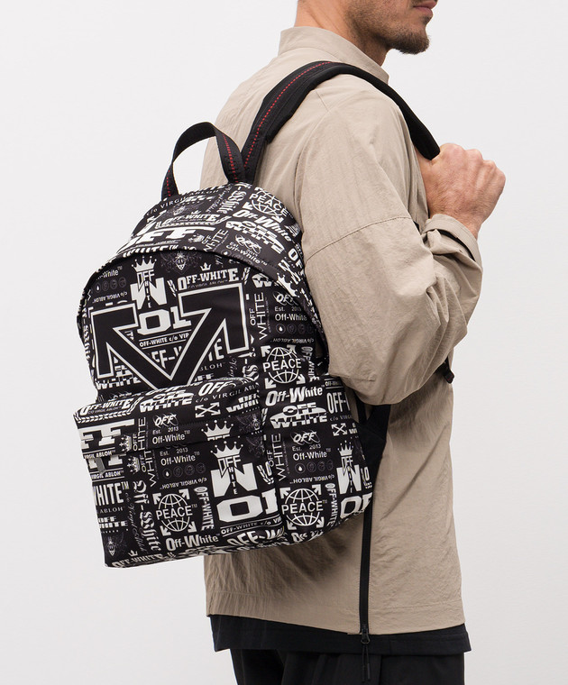 Off-White Чорний рюкзак Multilogo OMNB123F25FAB002 зображення 2