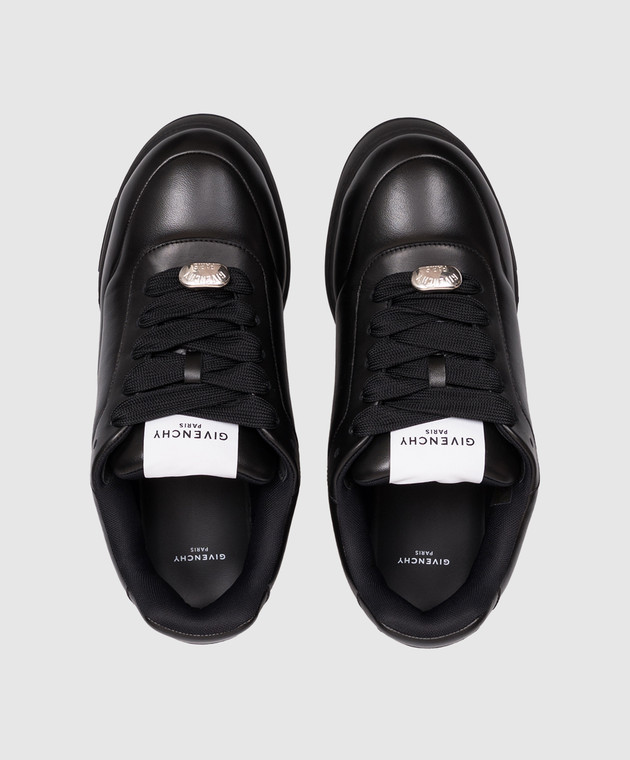 Givenchy Чорні шкіряні кросівки Puffy Yard BH00B7H1YM зображення 4