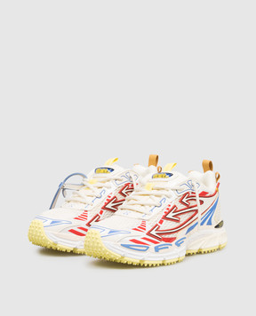 Off-White Белые кожаные кроссовки OWIA289S26FAB006