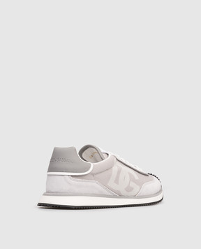 Dolce&Gabbana Серые комбинированные кроссовки DG CUSHION CS2288A3D42