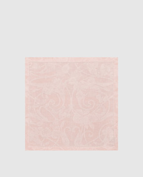 Le Jacquard Fraincais Рожева серветка Tivoli з льону 22507