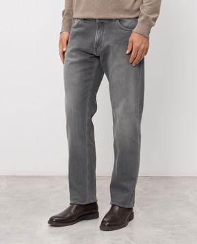 Trussardi Серые джинсы с логотип патч P403H404868NMJ380D71