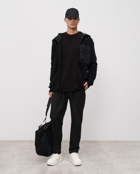 C.P. Company Чорний светр з патчем логотипа MKN023A005558G