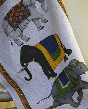 TESSITURA TOSCANA TELERIE Сірий кухонний рушник Barnum з льону NC170027080037