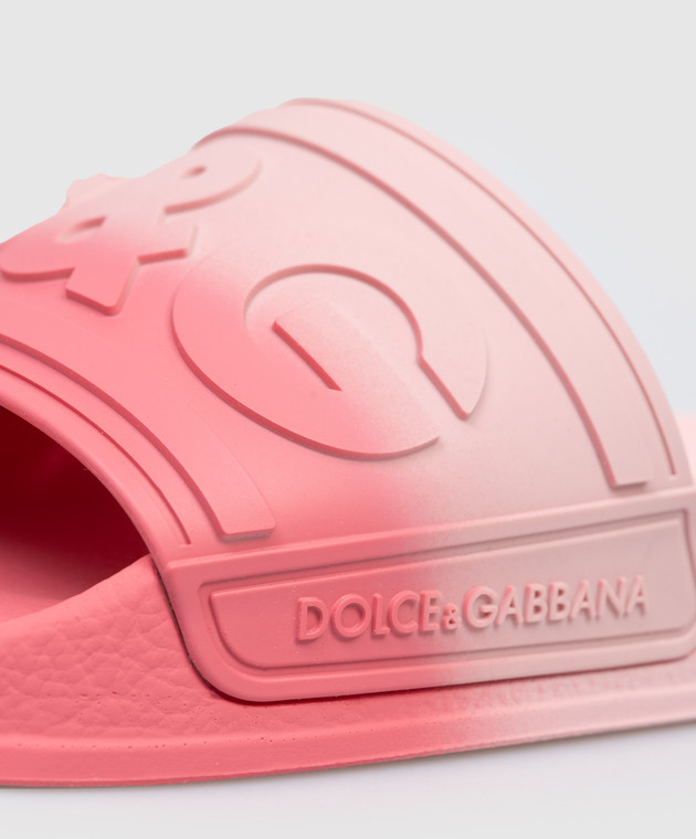 Dolce&Gabbana Дтячі рожеві слайдери DD0320A56312836 зображення 5