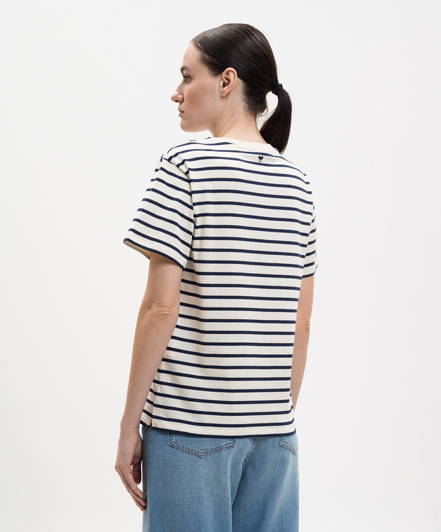 Max Mara Weekend Футболка цвета айвори BORA в полоску WKDBORA изображение 4