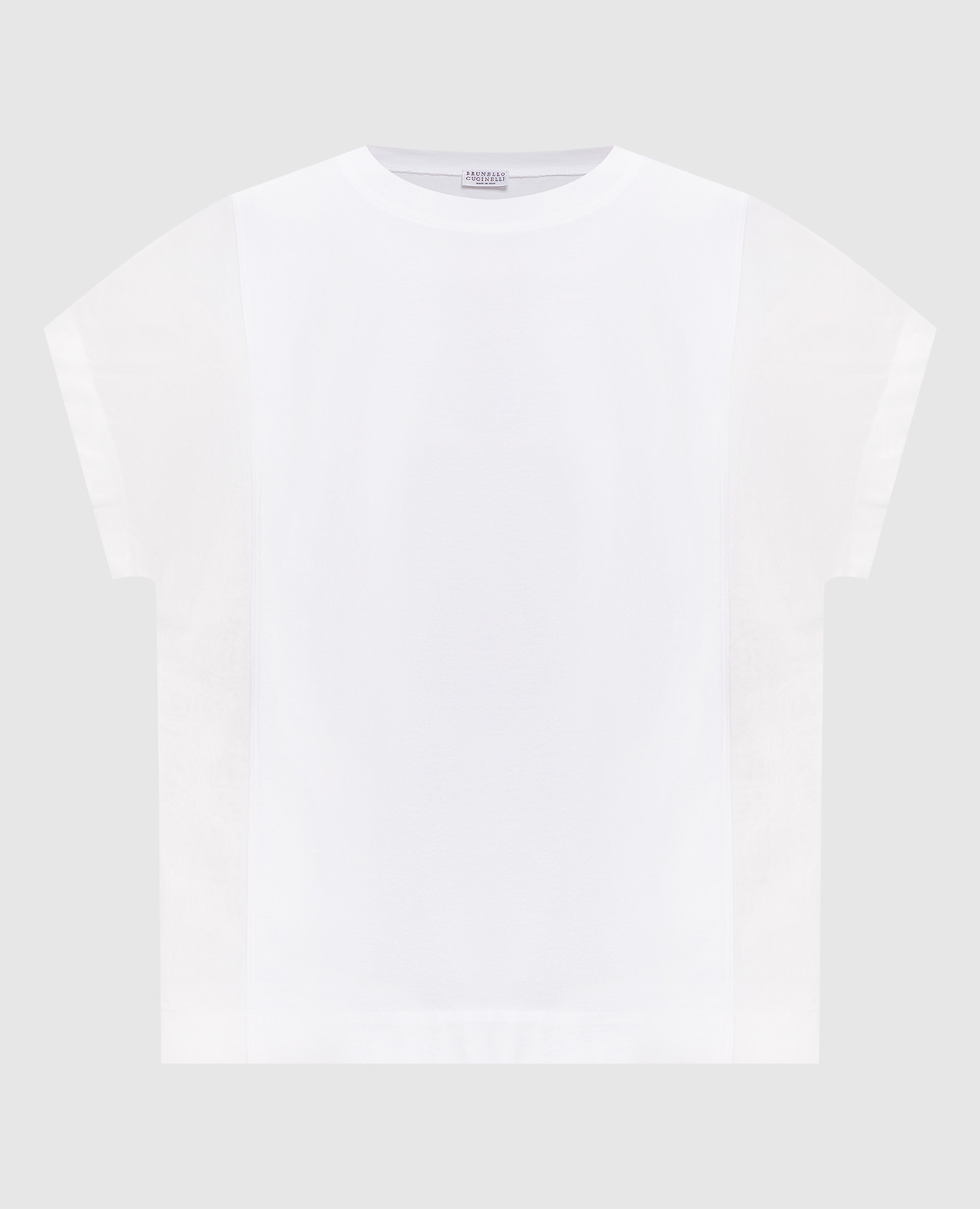 

Белая футболка прямого кроя, Белый, Футболки