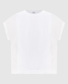 Brunello Cucinelli Белая футболка прямого кроя M0T81BX800