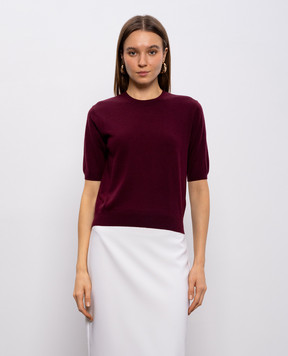 Max Mara Weekend Бордовий топ з вовни і кашеміру WKDMAREA