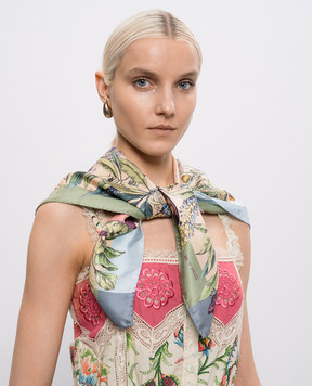 Etro Хустка із шовку в квітковий принт WAXA0006AKE64